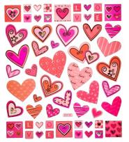 Opakowanie Naklejki serca 57szt