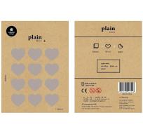 Opakowanie Naklejki Serca srebrne 20mm 2 ark.