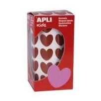 Opakowanie Naklejki serca w rolce 20x18mm czerwone 900szt