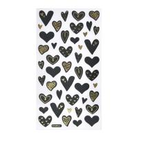 Opakowanie Naklejki serduszka glamour