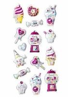 Opakowanie Naklejki shaker 3D - Słodkości 15szt