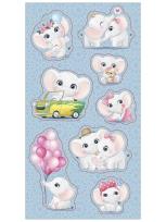 Opakowanie Naklejki Słoniki