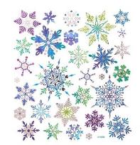 Opakowanie Naklejki snieżynki 30 szt