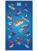 Opakowanie Naklejki Sporty zimowe