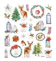 Opakowanie Naklejki święta 28szt