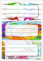 Opakowanie Naklejki szkolne - Farby 9szt