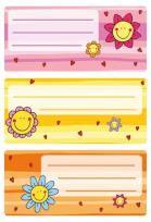 Opakowanie Naklejki szkolne - Słoneczko 9szt