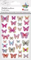 Opakowanie Naklejki transferowe Motyle różowe i niebieskie