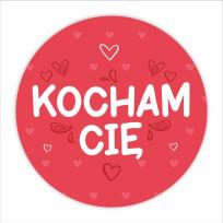 Opakowanie Naklejki walentynkowe - Kocham cię 24szt