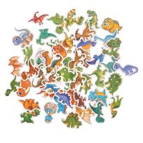 Opakowanie Naklejki winylowe dinozaury 4-5cm 50szt