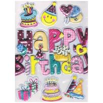 Opakowanie Naklejki wypukłe Birthday Girl