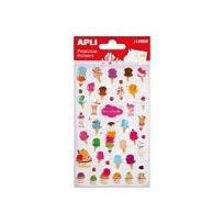 Opakowanie Naklejki wypukłe lody