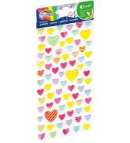 Opakowanie Naklejki wypukłe serca kolorowe GR-NP150 FIORELLO