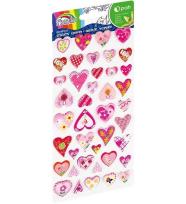 Opakowanie Naklejki wypukłe serca w kwiaty GR-NP151 FIORELLO