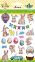 Opakowanie Naklejki wypukłe Wielkanoc 22szt