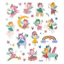 Opakowanie Naklejki z brokatem wróżki 28 szt.