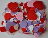 Opakowanie Naklejki z filcu serca 60szt