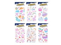 Opakowanie Naklejki z pianki 6122 16x8cm mix