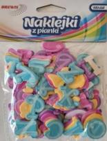 Opakowanie Naklejki z pianki alfabet 112szt