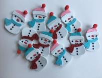 Opakowanie Naklejki z pianki bałwanki 10szt