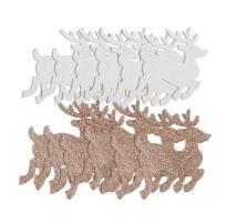 Opakowanie Naklejki z pianki brokat renifery 12szt