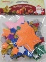 Opakowanie Naklejki z pianki gwiazdki 60szt