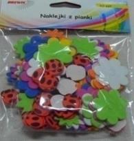Opakowanie Naklejki z pianki kwiatki 60szt