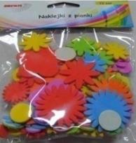 Opakowanie Naklejki z pianki kwiatki 72szt