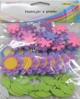 Opakowanie Naklejki z pianki kwiatki 85szt