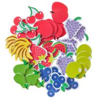 Opakowanie Naklejki z pianki owoce 45szt