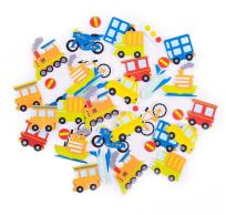 Opakowanie Naklejki z pianki pojazdy 39szt