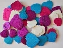 Opakowanie Naklejki z pianki serca 48szt