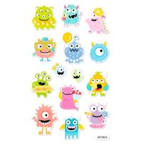 Opakowanie Naklejki z pianki świecące w ciemności potworki