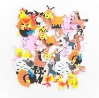 Opakowanie Naklejki z pianki z nadrukiem farma 96szt