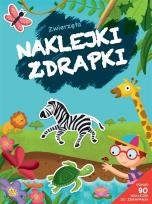 Okładka książki Naklejki zdrapki. Zwierzęta