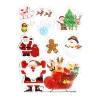 Opakowanie Naklejki żelowe Mikołaje 8szt