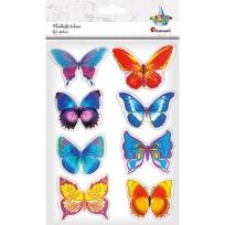 Opakowanie Naklejki żelowe motyle 8szt.
