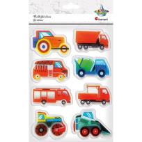 Opakowanie Naklejki żelowe pojazdy użytkowe 8szt.