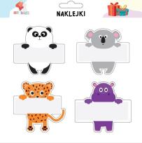 Opakowanie Naklejki zwierzaki na szafkę i zeszyt 1
