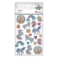 Opakowanie Naklejki żywica transparent mix 21szt