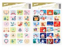 Opakowanie Naklejkowy kalendarz adwentowy na prezenty