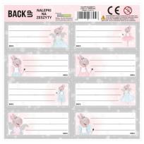 Opakowanie Nalepki na zeszyty BackUp 4 A 62 (25szt) DERFORM