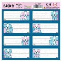 Opakowanie Nalepki na zeszyty BackUp 4 A 63 (25szt) DERFORM