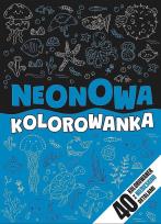 Okładka książki Neonowa kolorowanka niebieska