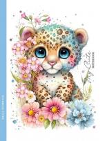 Opakowanie Notatnik 128x165/48K kratka gepard FRESH