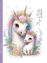 Opakowanie Notatnik 128x165/48K kratka jednorożce FRESH