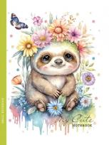 Opakowanie Notatnik 128x165/48K kratka leniwiec FRESH