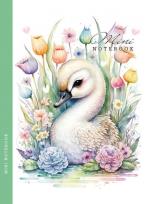 Opakowanie Notatnik 128x165/64K kratka łabędź FRESH