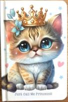 Opakowanie Notatnik 140x95 64K gładki Kotek w koronie