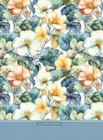 Opakowanie Notatnik 145x197/48K kratka kwiaty FRESH